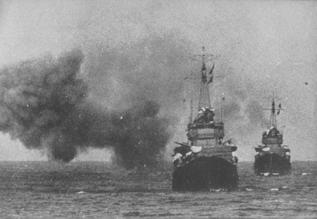 Japanese Destroyers off Bougainville