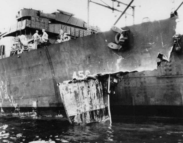 Damage to the <i>O'Bannon</i>