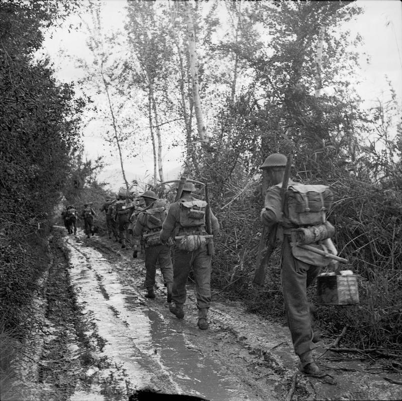 British Infantry in Volturno Area