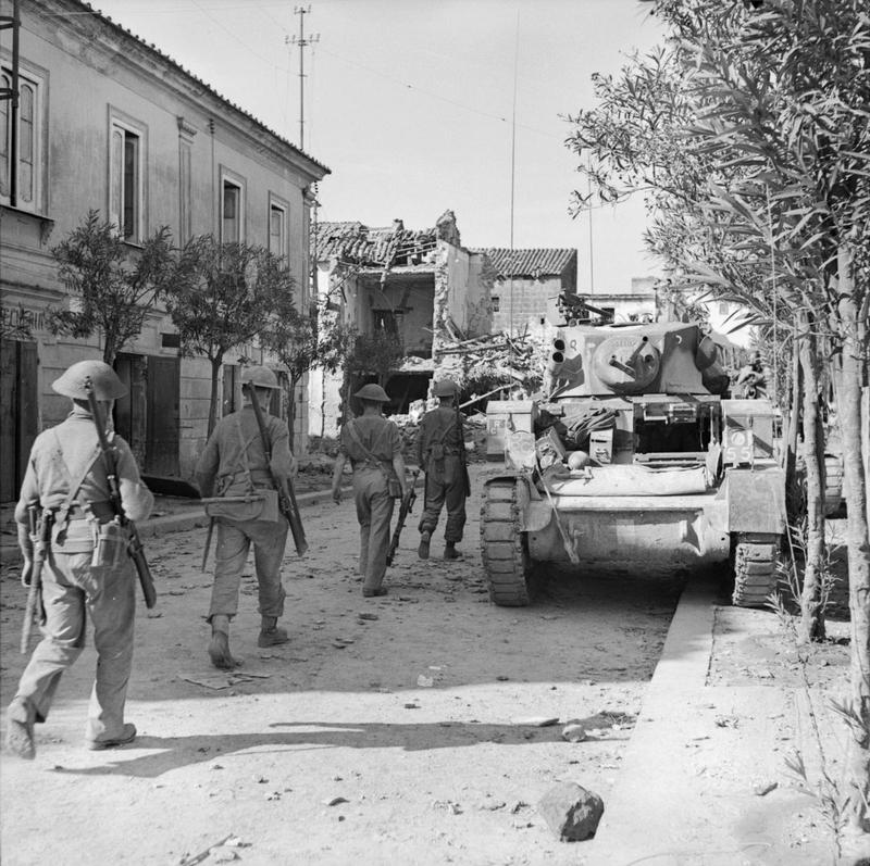 British Infantry in Grazzanise