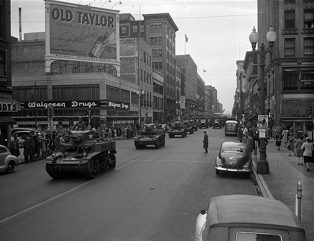 Tanks in Downtown Minneapolis