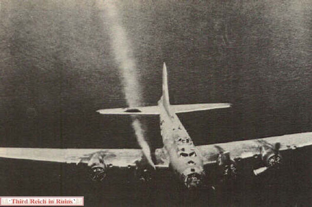 B-17 Trailing Smoke