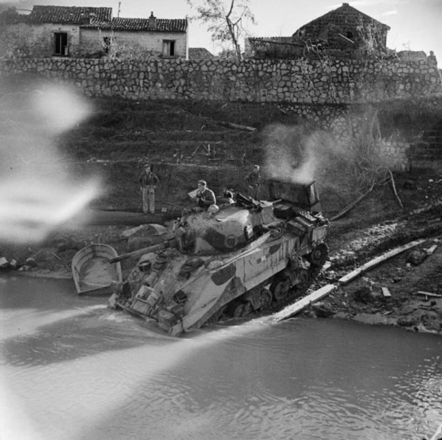 Another Tank Crossing the Volturno