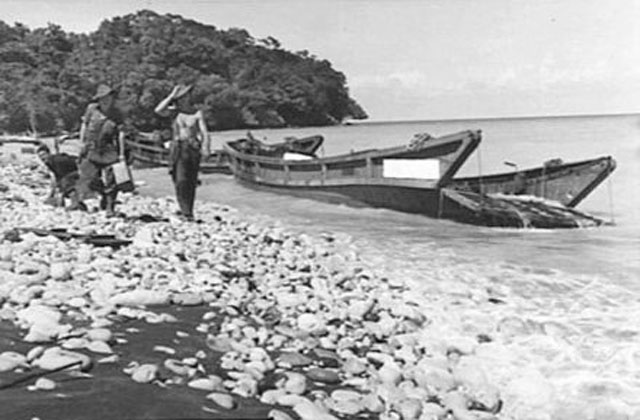 Wrecked Japanese Barges at Scarlet Beach