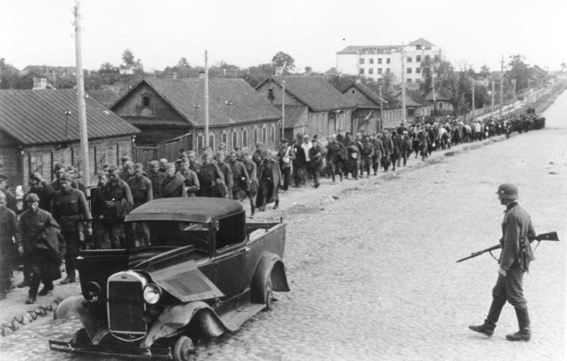 Russian POW's captured near Minsk