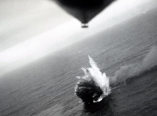 US Destroyer <i>Borie</i> Abandoned and Sinking