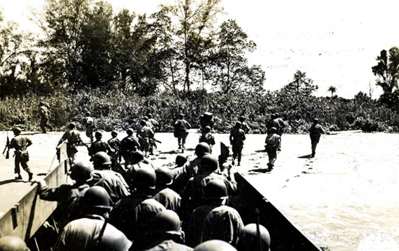 37th Infantry Division Landing