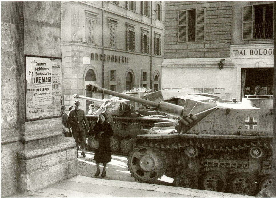 German Armored Vehicles in Rome