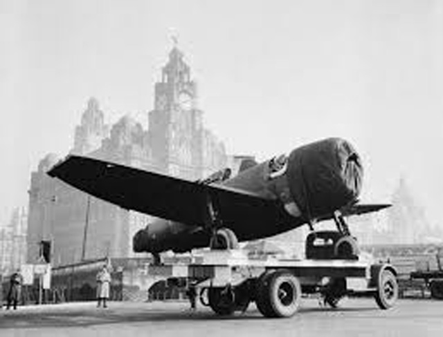 RAF Truck Transporting a P-47