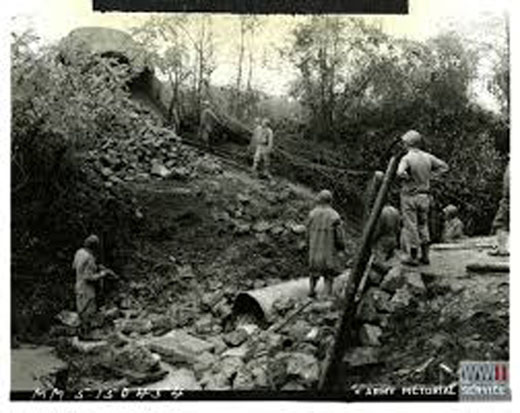 US Army Engineers Repairing a Bridge