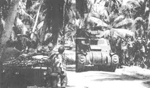 Tanks return from Eastern Butaritari