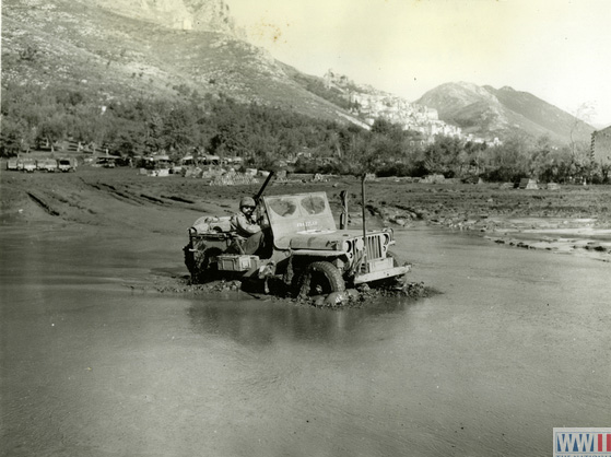 US Jeep Stuck in Mud