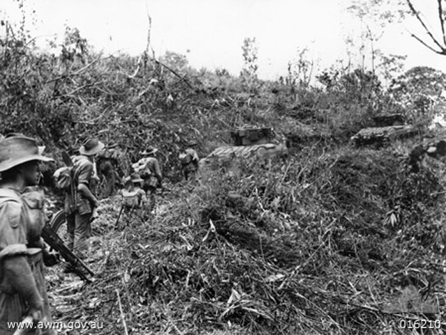 Australians in a Dawn Attack Near Sattelberg