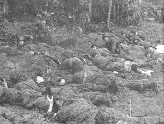 Marine Paratroops on Bougainville