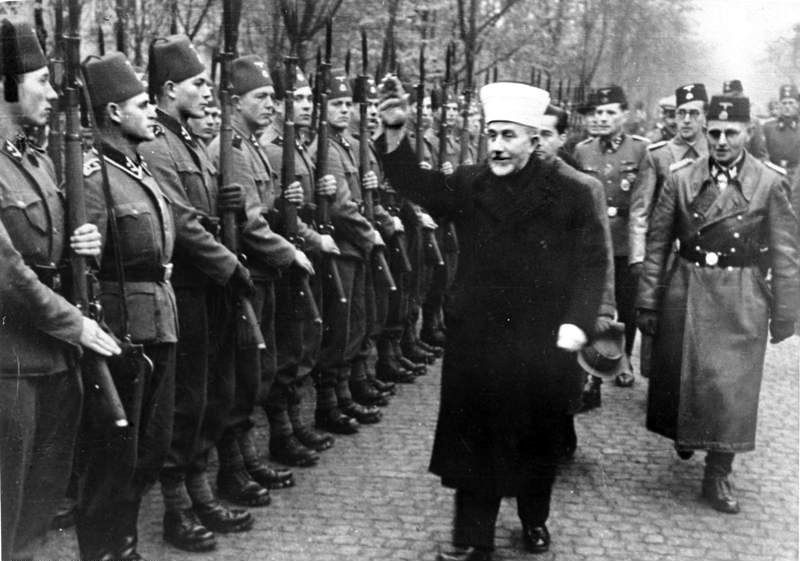 Amin al-Husayni Greeting Bosnian Volunteers