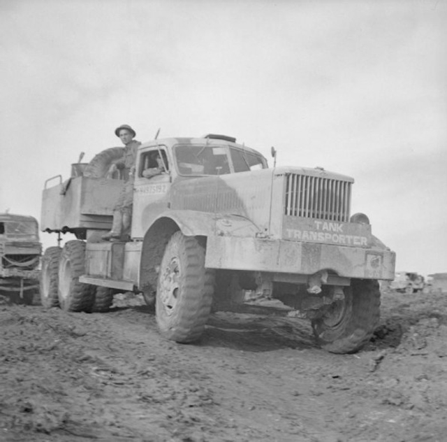 A Diamond T Tank Transporter