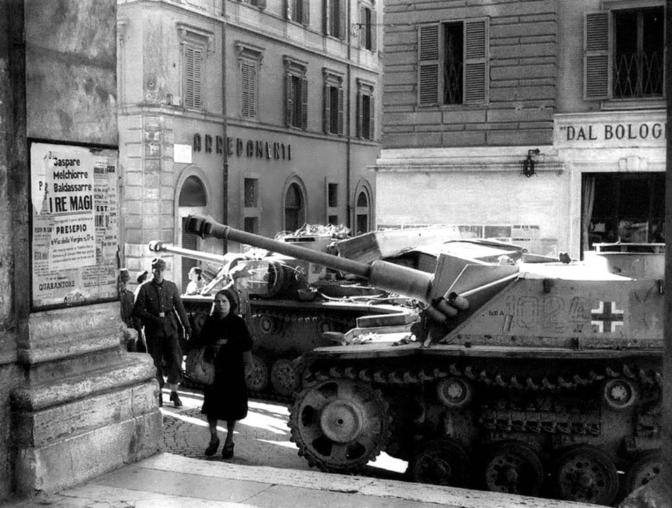 German Armored Vehicle in Rome