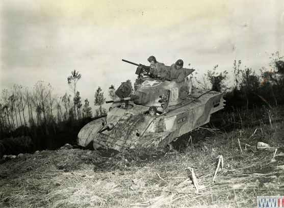 US Tank Crew in Italy