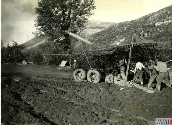 US Troops Near Cassino