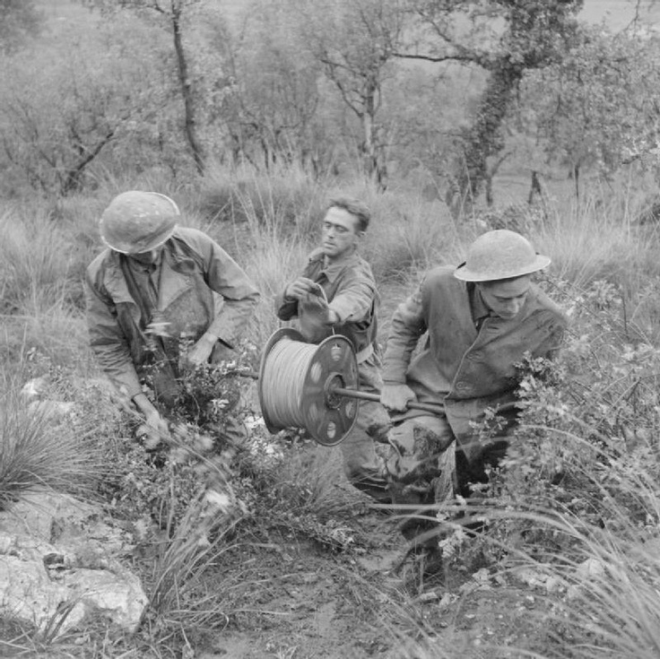 Royal Signals Laying Wire