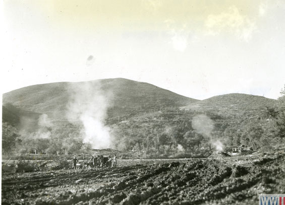 US Artillery Shelling Enemy