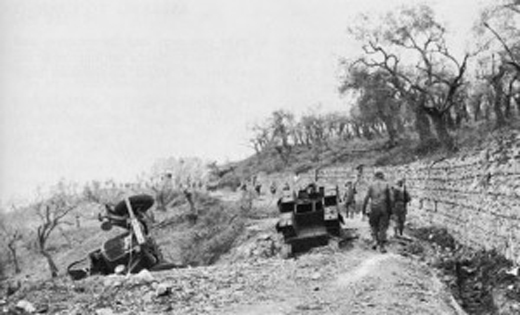 US Paratroopers Approaching San Pietro, Italy