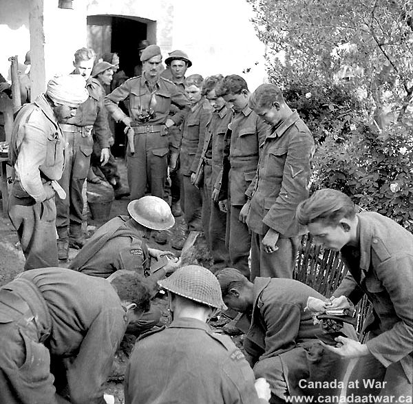 Captured Germans Being Searched