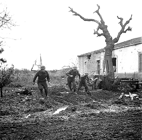 Taking Cover During German Counterattack