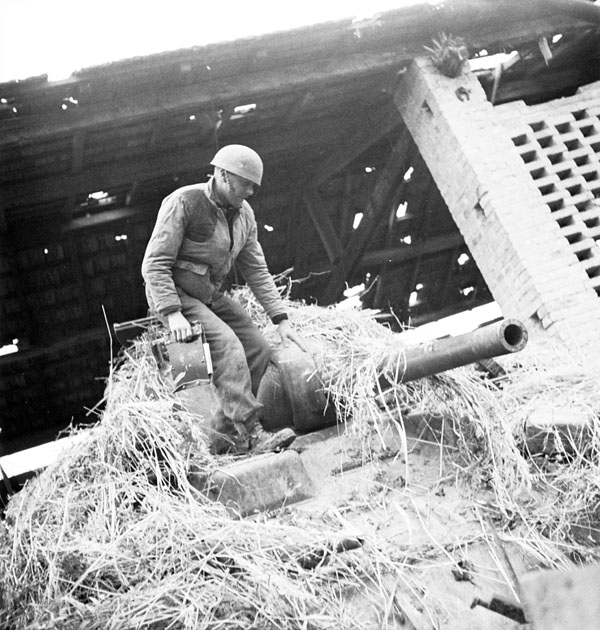 Camouflaged Tank of 14th Canadian Armored Regimenta