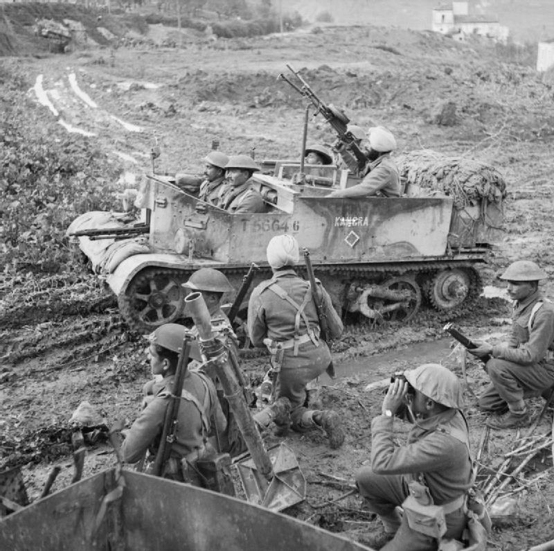 Indian Mortar Team in Italy