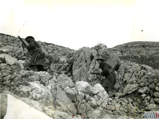 British Soldiers on Monastery Hill