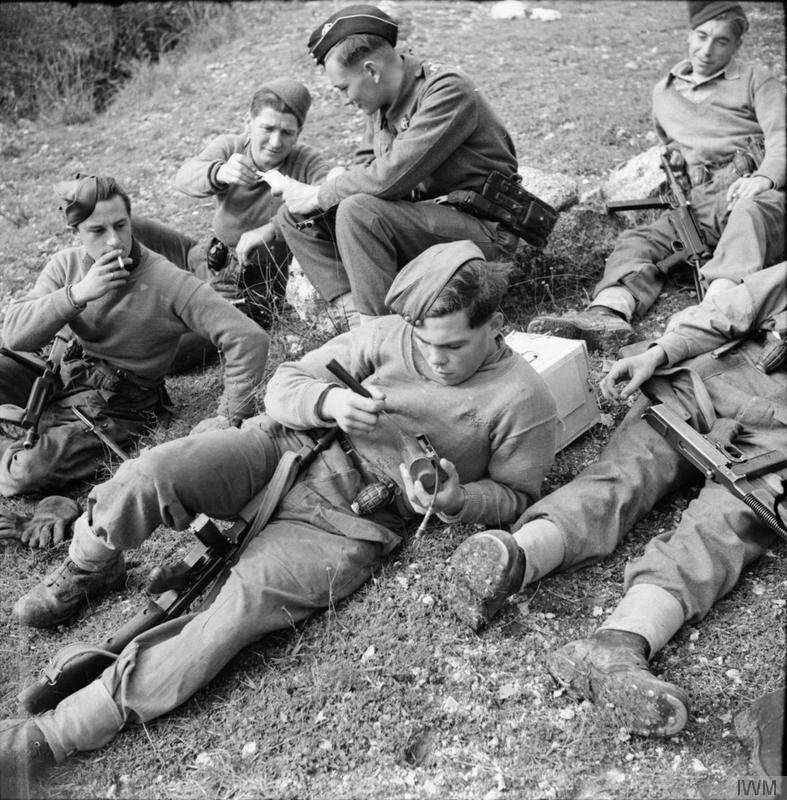 East Surrey Battle Patrol Resting