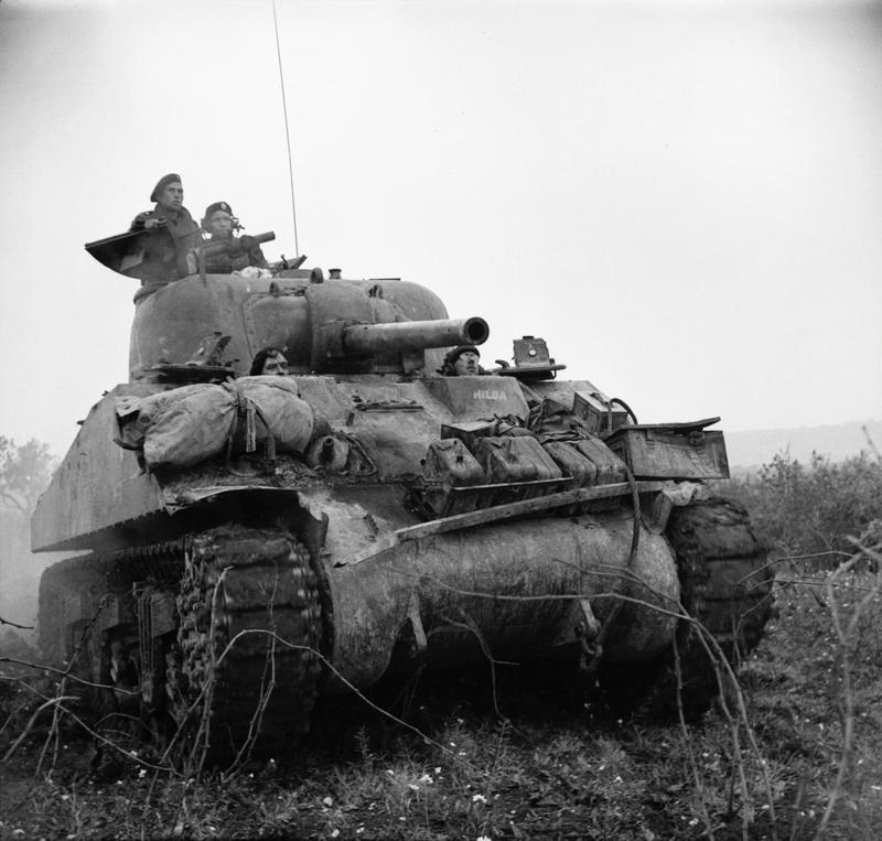 A Sherman Tank of 50th Royal Tank Regiment