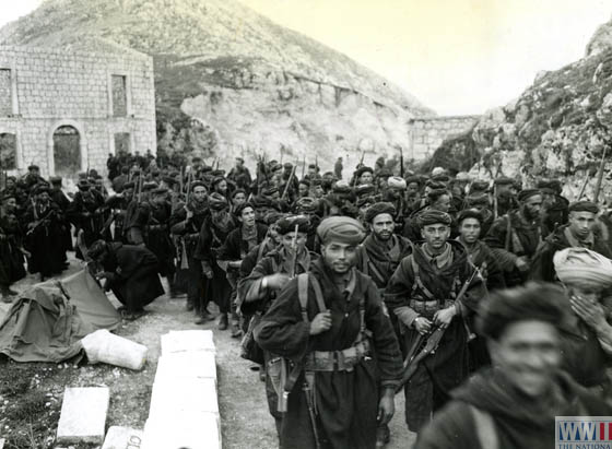 Moroccan Troops in Letino, Italy