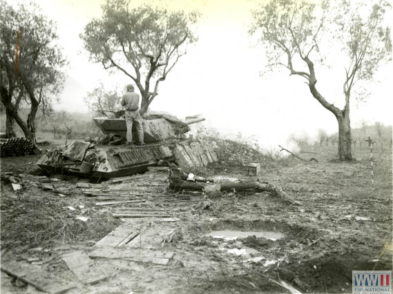 Tank Crew Firing on Enemy