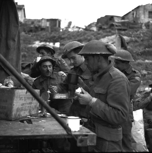 Having Tea and Sandwiches