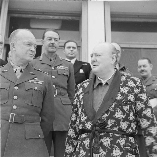 Churchill, Eisenhower and Alexander in Tunis