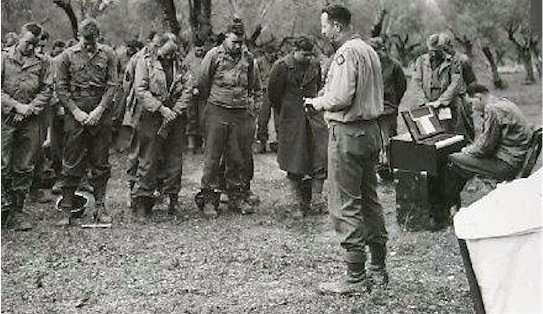 Chaplain Lt-Col William King Leads Troops