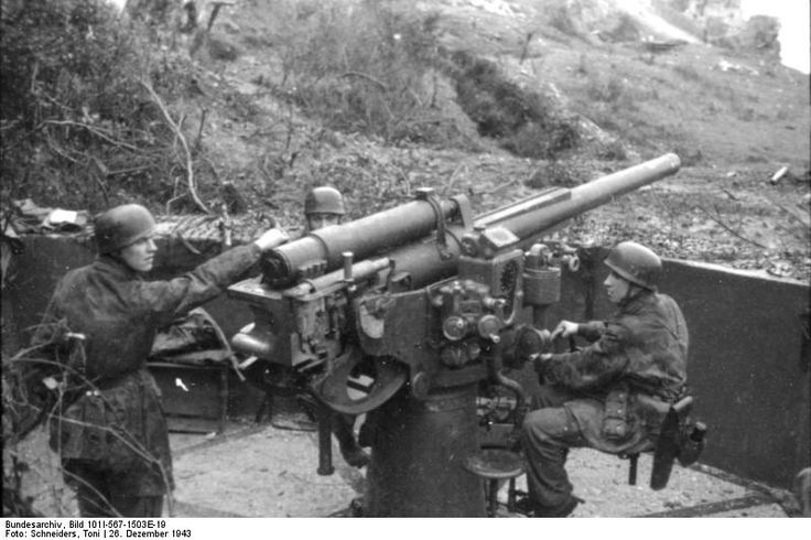 German Paratroopers Manning an 88-mm