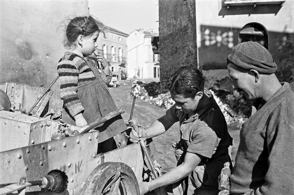 Bren Carrier Under Maintenance