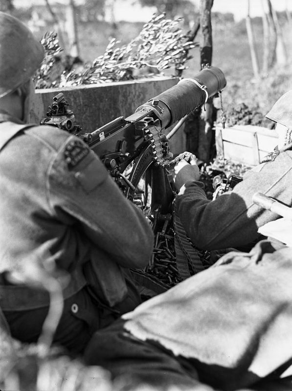 Harassing Fire from a Vickers Machine Gun