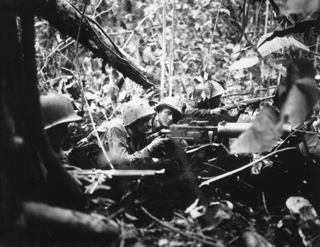 US Machine Gunners on Cape Gloucester