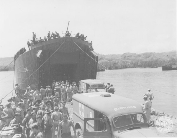 LST with Casualties from Cape Gloucester