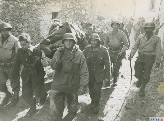 Evacuating French Casualties