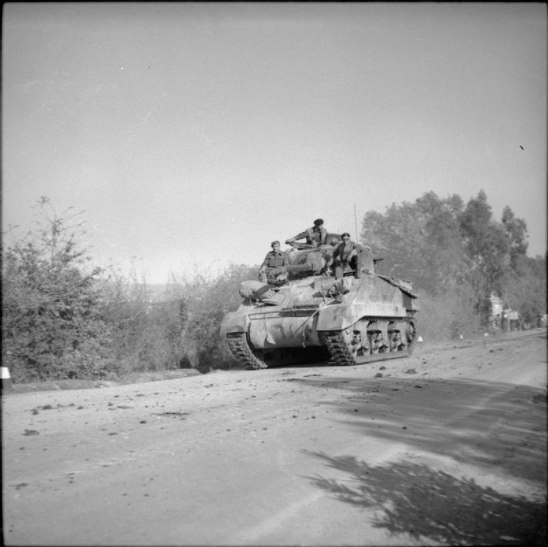 Sherman tank near the River