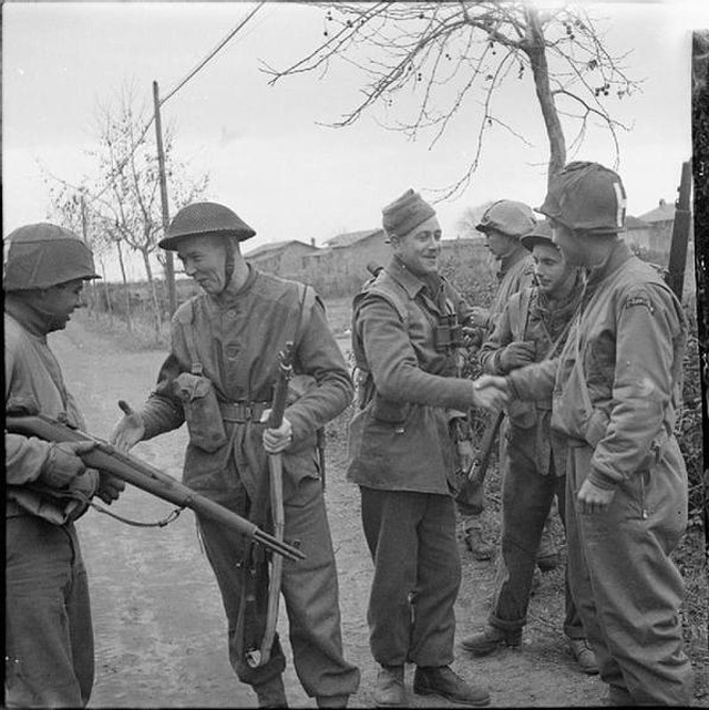 Meeting on the Anzio-Rome Road