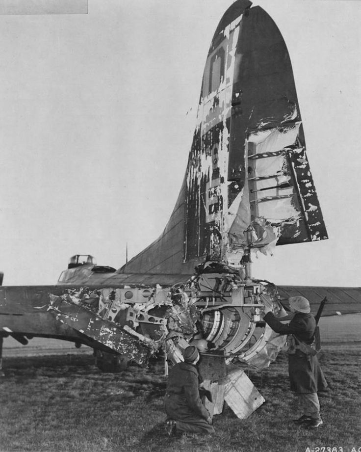 B-17G Showing Flak Damage