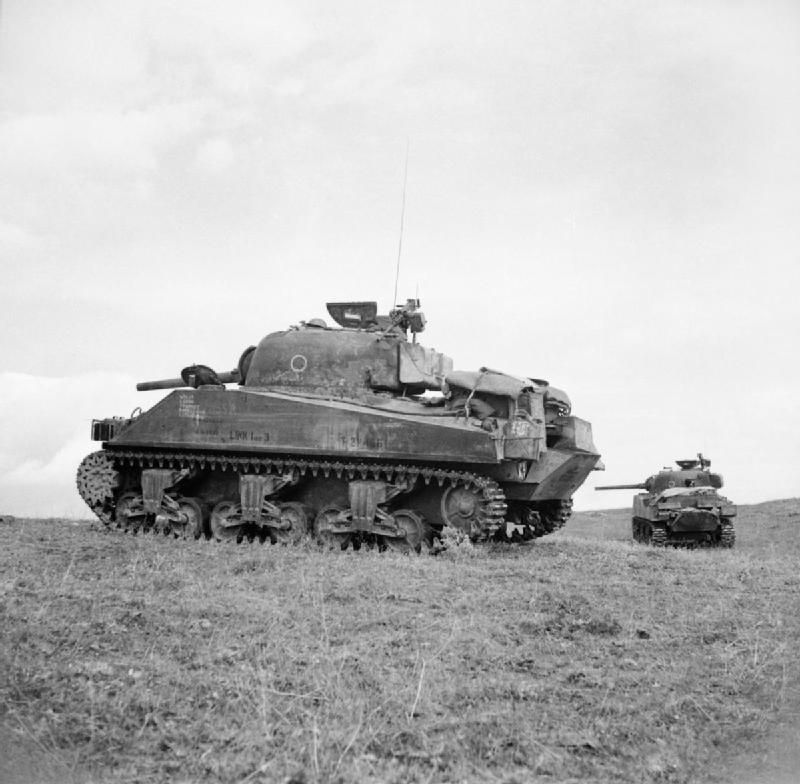 Sherman Tanks near Anzio