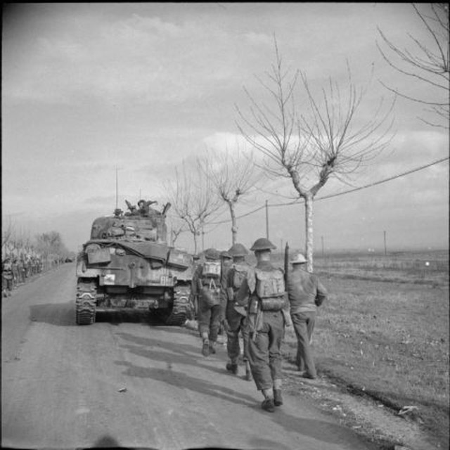 A Sherman Tank of 46th Royal Tank Regiment