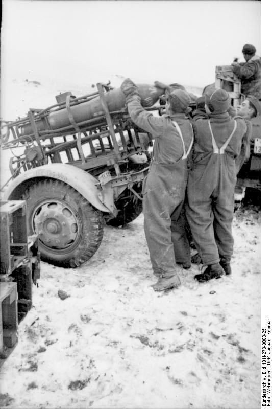 Loading a <i>Nebelwerfer</i>